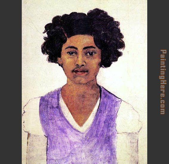 Self Portrait 1922 painting - Frida Kahlo Self Portrait 1922 art painting